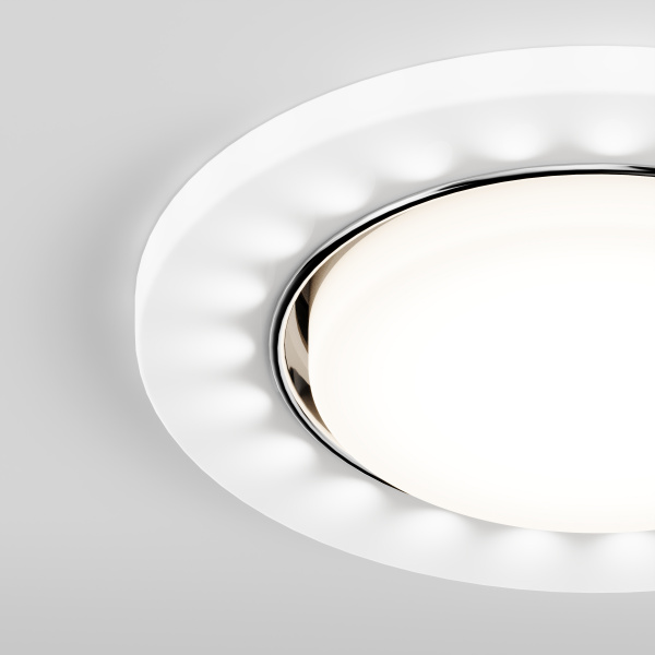 Встраиваемый светильник Aurora HSBL_0132 IP20, 15Вт + LED 4Вт, GX53, белый