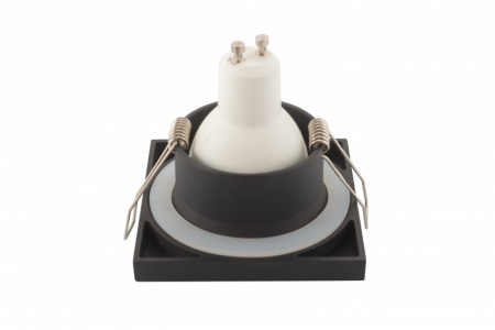 DK3015-BK Встраиваемый светильник влагозащ., IP 44, 50 Вт, GU10, черный, алюминий