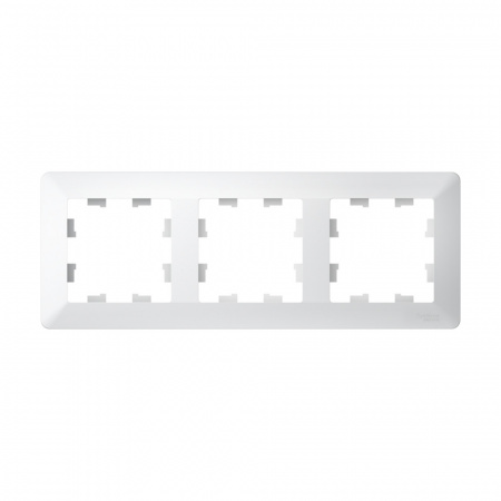 Systeme Electric AtlasDesign Air Лотос/дымчатый белый Рамка 3-ая