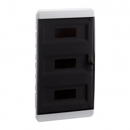 КЭАЗ Корпус пластиковый Встраиваемый OptiBox P-BVK-2-36-IP41 Прозрачная черная дверь