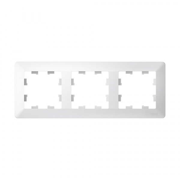 Systeme Electric AtlasDesign Air Лотос/дымчатый белый Рамка 3-ая