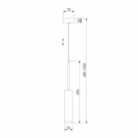 Подвесной светильник 50203/1 LED черный Eurosvet Dante