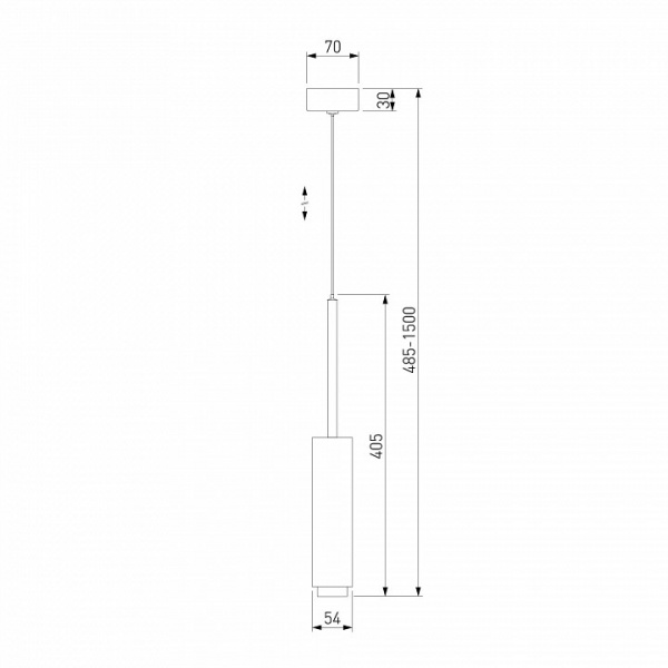 Подвесной светильник 50203/1 LED черный Eurosvet Dante
