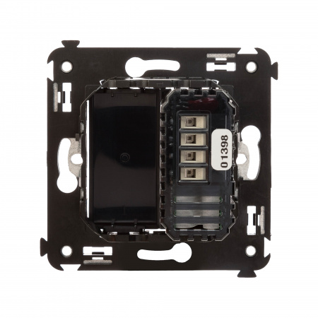 DKC Avanti Черный квадрат Диммер кнопочный