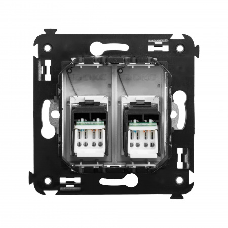 DKC Avanti Закаленная сталь Компьютерная розетка RJ-45 двойная  категория 5e