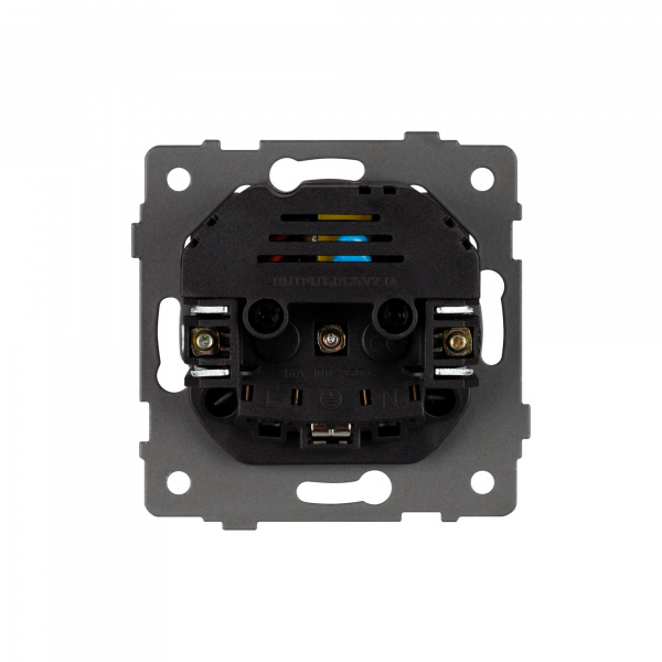 Arlight Механизм розетки с USB зарядкой SCT-MUAA-PL-BK-V (250V, 16A) (-)