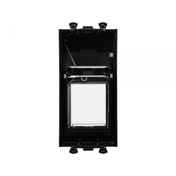 DKC Avanti Черный квадрат Адаптер для Keystone 1 модуль