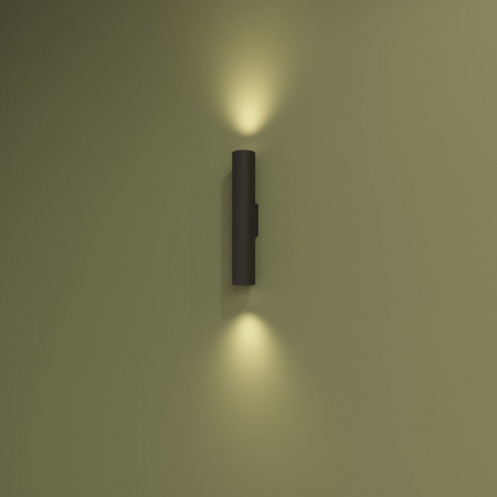 DK5022-BK Настенный светильник, IP20, до 15 Вт, LED, 2xGU10, черный, алюминий