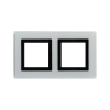 DKC Avanti Светло-Серый Стекло Рамка 4 модуля