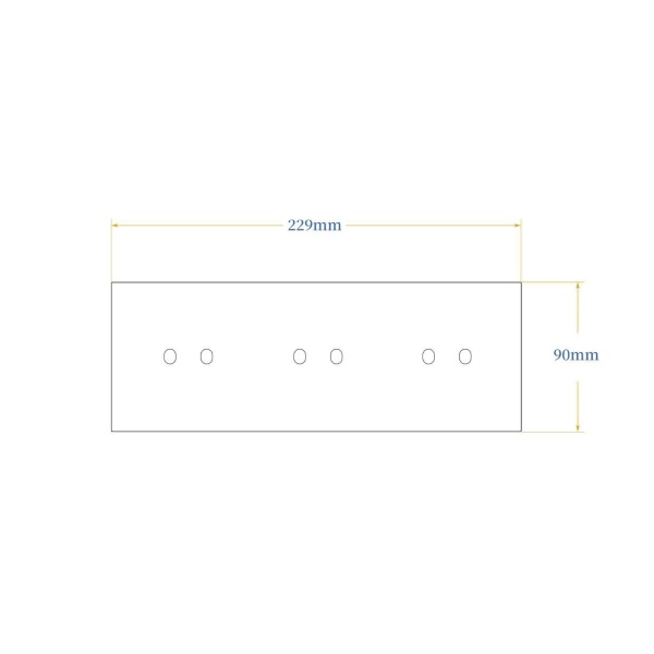 Donel Рамка тройная на 2+2+2 тумблера, тип C/D, белый, серия N96 Superfine, DTFLA3222WH