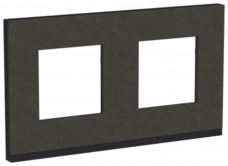 Schneider Electric Unica Pure Камень/Антрацит Рамка 2-ная горизонтальная