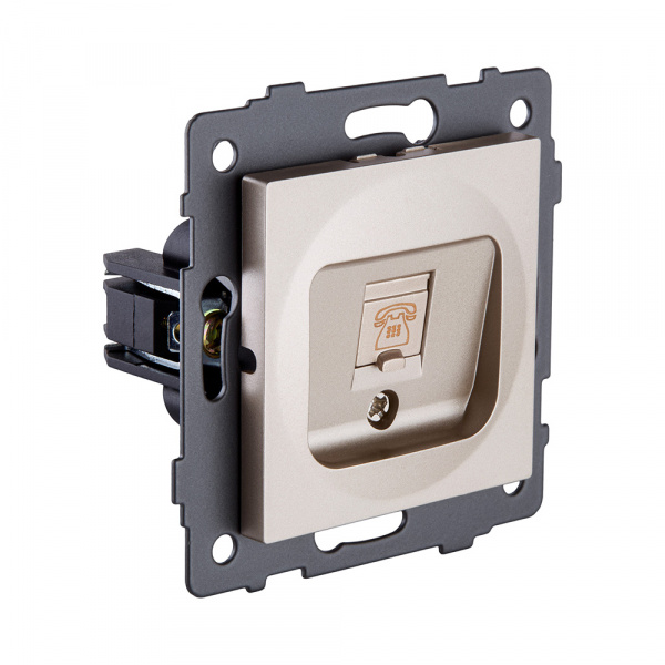 Розетка телефонная RJ11, золотой Kollinger REA-009GD для Aspekt, Eleganz, Reflex