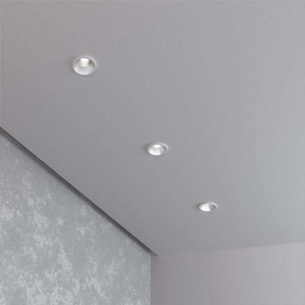 Встраиваемый точечный светодиодный светильник 15269/LED 3W 4200K белый/сатин никель Elektrostandard 15269/LED a056020