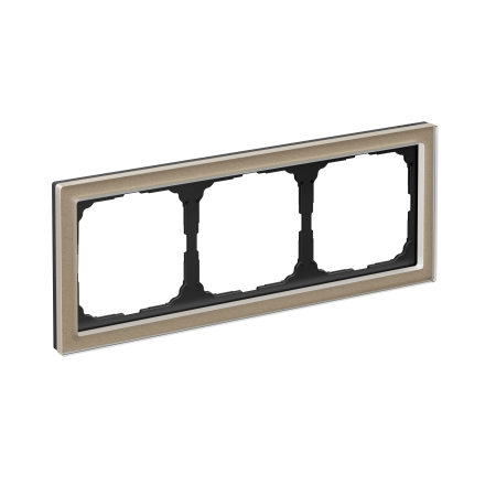 Systeme Electric ArtGallery Pure Органическое стекло Шампань Рамка 3-ая