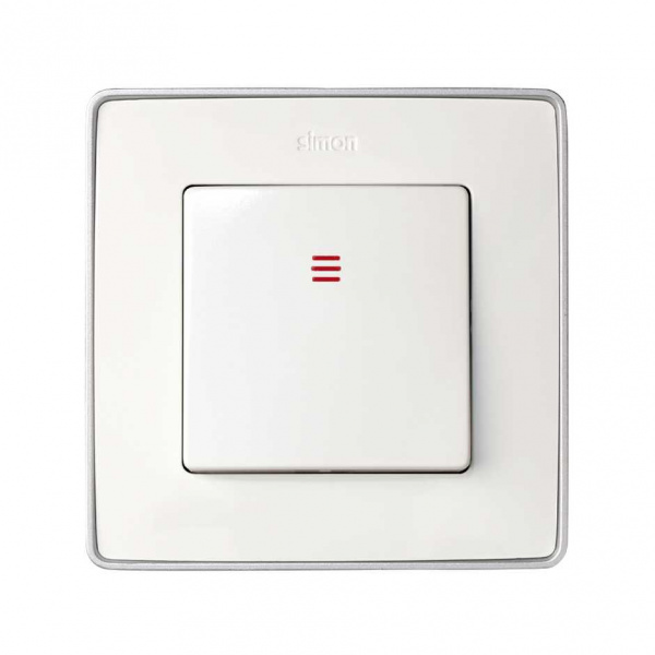 Simon 75 Мех Выключатель 1-клавишный с подсветкой