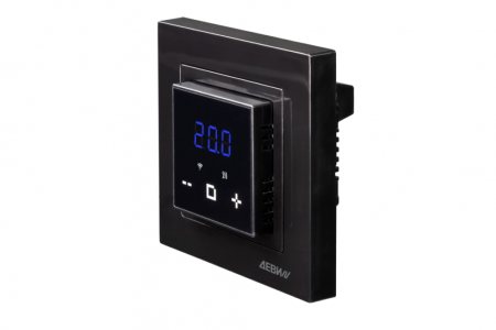 Devi Терморегулятор Classy c Wi-Fi, с датчиком пола, черный, 16А