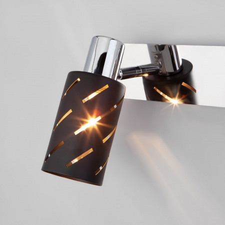 Настенный светильник 20090/3 черный / хром Eurosvet Fente