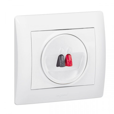 Legrand Galea Life Белый Накладка аудиорозетки 1-ой