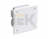 IEK Коробка КМ41001 распаячная для тв.стен 92x92x45мм (с саморезами, с крышкой)