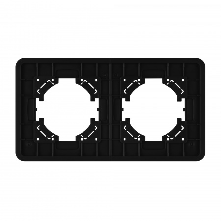 Arlight Рамка стеклянная FRM-OMALI-GS-2-BK (-)