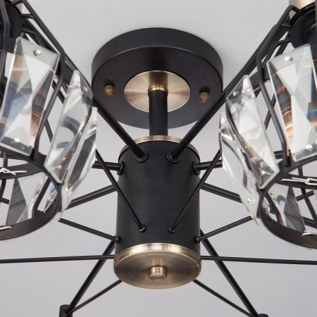 Потолочная люстра в стиле лофт 70075/8 черный Eurosvet Lord