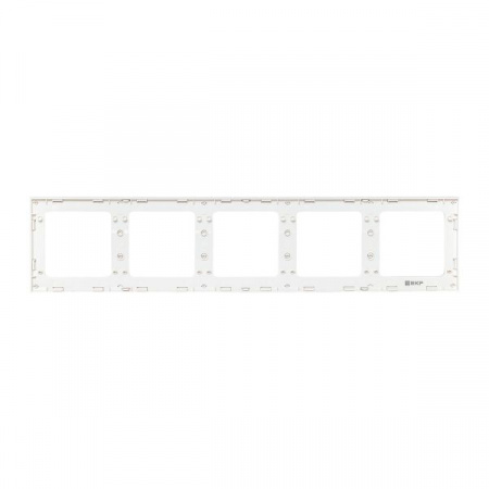 EKF Стокгольм Рамка 5-местная белая