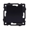 Выключатель 1-клавишный 10А/250В, изогнутый, черный Kollinger REA-R-001BK для Aspekt, Eleganz, Reflex