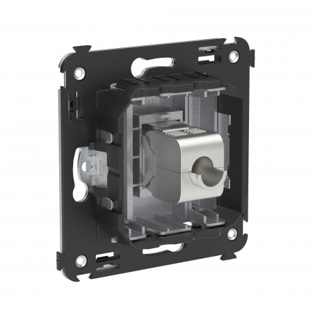 DKC Avanti Компьютерная розетка RJ-45 без шторки в стену, кат.5e одинарная экранированная, Закаленная сталь