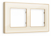 Рамка ALFA Arctic (Бежевый Стекло органическое/Шампань) 2-ая AF580342