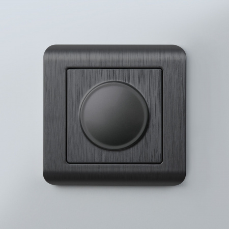 Рамка из поликарбоната на 1 пост Stream графит W0012104