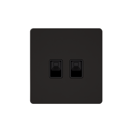 Systeme Electric Systeme Infinity Полярная ночь Розетка информационная RJ-45 кат.6 2-я