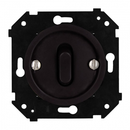 BIRONI Шедель Бриз Коричневый матовый Выключатель 1-кл (клавишный, скрытый монтаж)