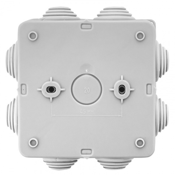 EKF PROxima Коробка распределительная КМР-030-031 с крышкой наружная (85х85х40) 8 мембр. вводов IP55