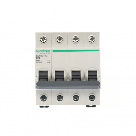Systeme Electric City9 Set Автоматический выключатель (АВ) B 20А 4P 6kA 400В