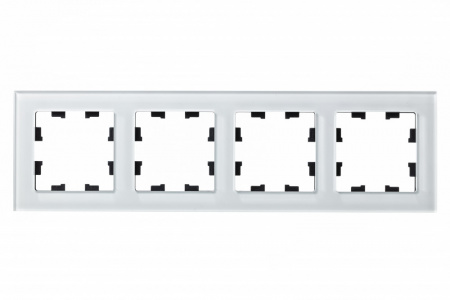 SE AtlasDesign Nature Стекло белый Рамка 4-ая