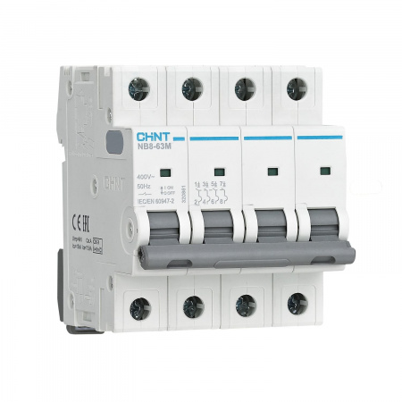 CHINT Авт. выкл. NB8-63M 4P 40А 10кА х-ка L без тепл. расцеп. (R)