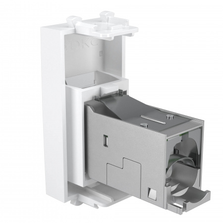 DKC Avanti Белое облако Компьютерная розетка RJ-45  категория 5е экранированная 1 модуль