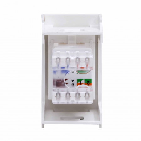 DKC Комп.роз. RJ45 кат.5e, 8P8C,  Viva, белая, 1мод