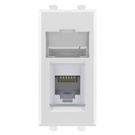 DKC Avanti Белое облако Розетка телефонная RJ-12 1 модуль