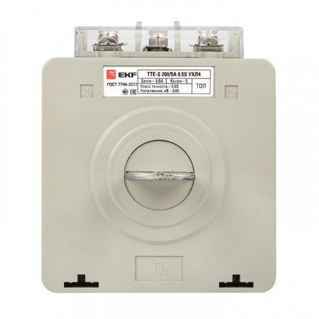 EKF PROxima Трансформатор тока ТТЕ-A-200/5А с клеммой напряжения класс точности 0,5S