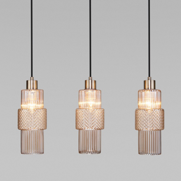 Подвесной светильник с плафонами 50209/3 бронза Eurosvet Soho