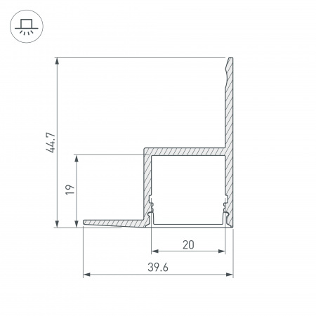 Профиль Arlight ARH-CEIL-2000 ANOD 016150