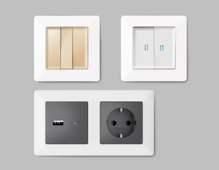 Рамка ALFA Line (Белый матовый) 5-ая AF110125