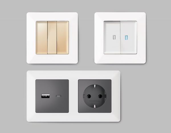 Рамка ALFA Line (Белый матовый) 5-ая AF110125