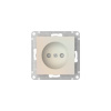 Systeme Electric AtlasDesign Жемчуг Розетка без заземления со шторками, 16А, мех., быстрозажим. клем.