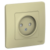 SE Blanca внутр Беж Розетка б/з со шторками, 16А, 250В