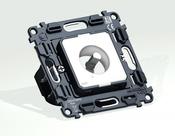 Механизм терморегулятора с датчиком для теплого пола с подсветкой 16A-250V QUANT (EXTRA CONTROL) VM1381