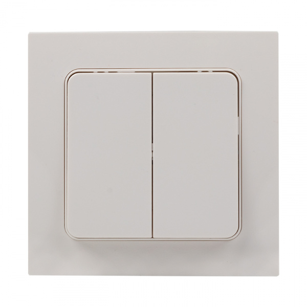 EKF PROxima Стокгольм Белый Выключатель 2-кл, 10А