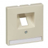 SE Merten SD Беж Накладка розетки ТЛФ/комп 1-ой наклонной (термопласт)