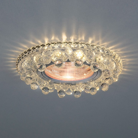 Встраиваемый точечный светильник с LED подсветкой 2211 MR16 CL прозрачный Elektrostandard Nubi a039674